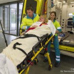 Ambu rijdt af en aan